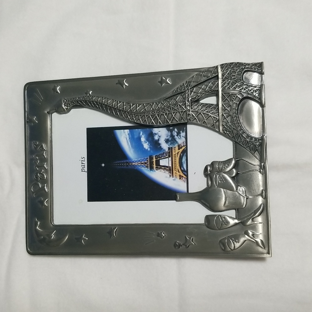 Paris Picture Frame Silver front and Black back